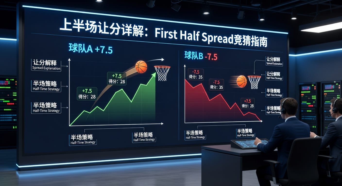 上半场让分 first half spread 赛前与临场判断